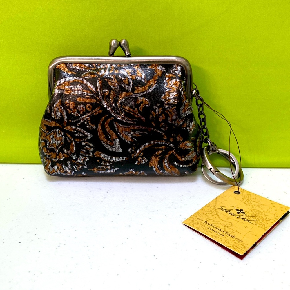 Patricia Nash Lg Borse Tri Metallic Coin Card Purse